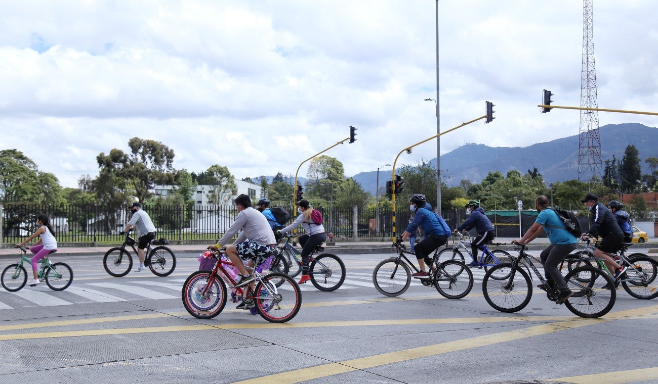 Suspenden tramos de la ciclovía de Bogotá