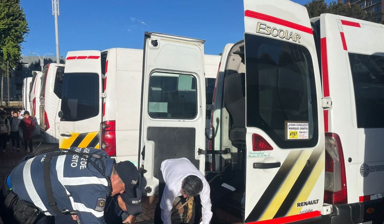 Control escolar en Usaquén seis sanciones y tres vehículos inmovilizados