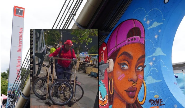 Distrito apretó en el Portal Norte vendedores quedaron viendo un chispero