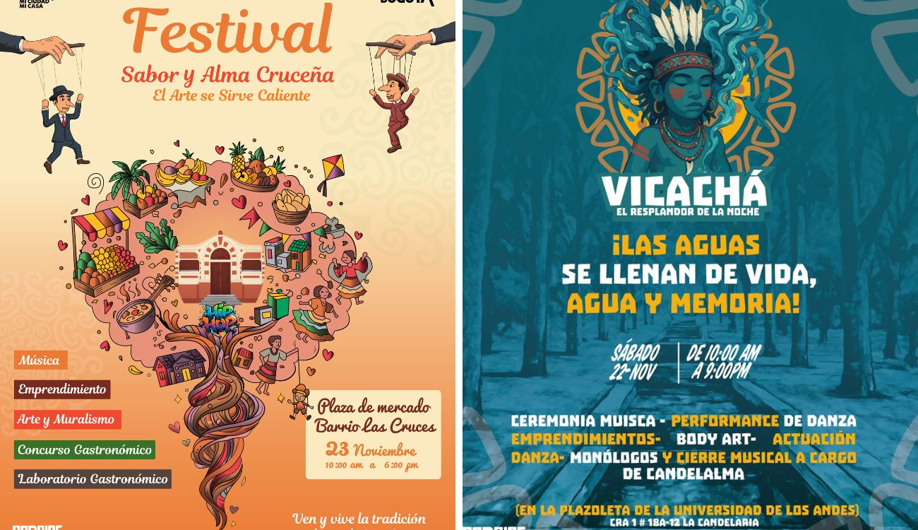 Agenda cultural de Barrios Vivos en Santa Fe y La Candelaria