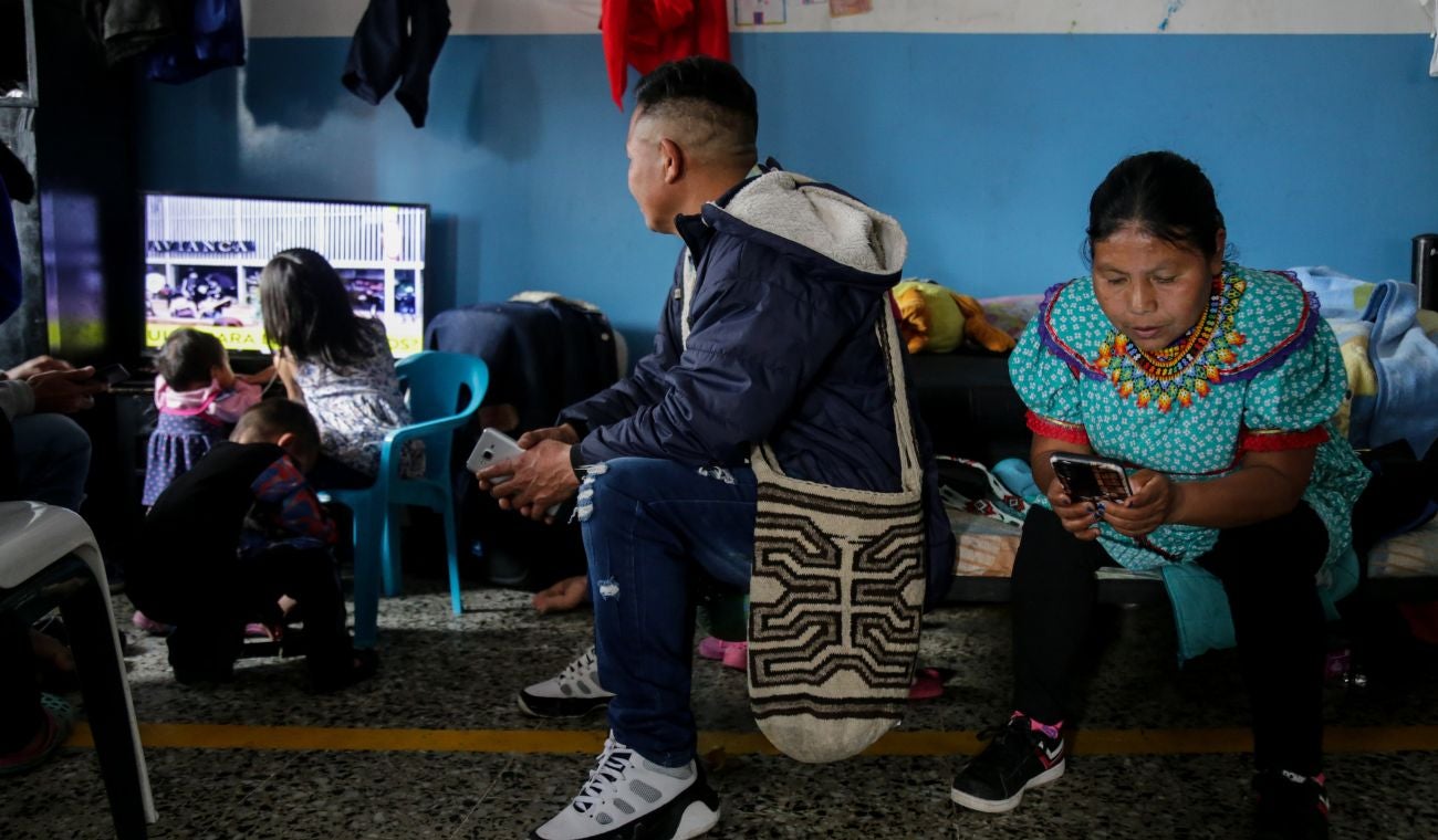 Indígenas Emberá en La Rioja