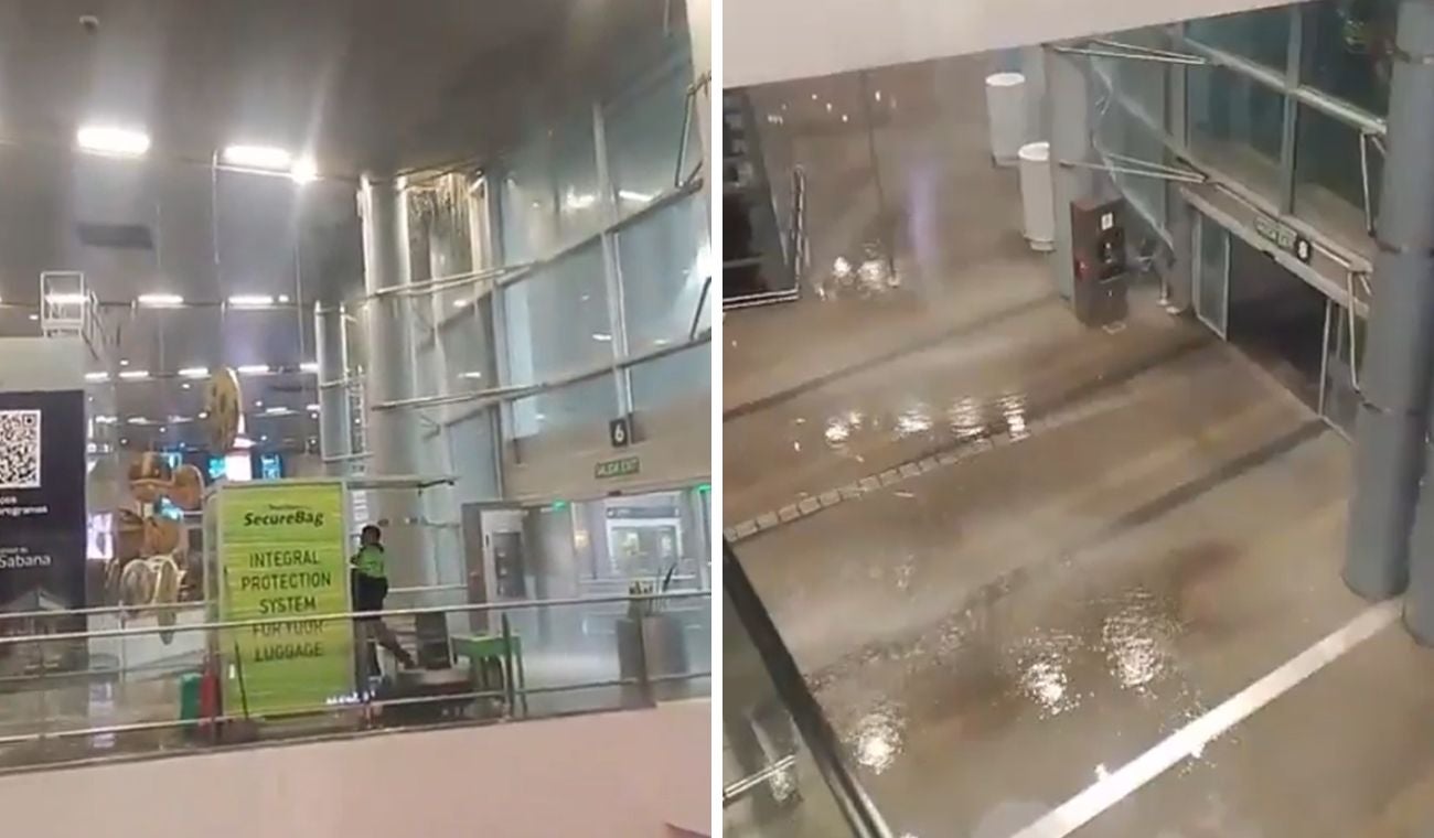 Inundaciones en el aeropuerto El Dorado