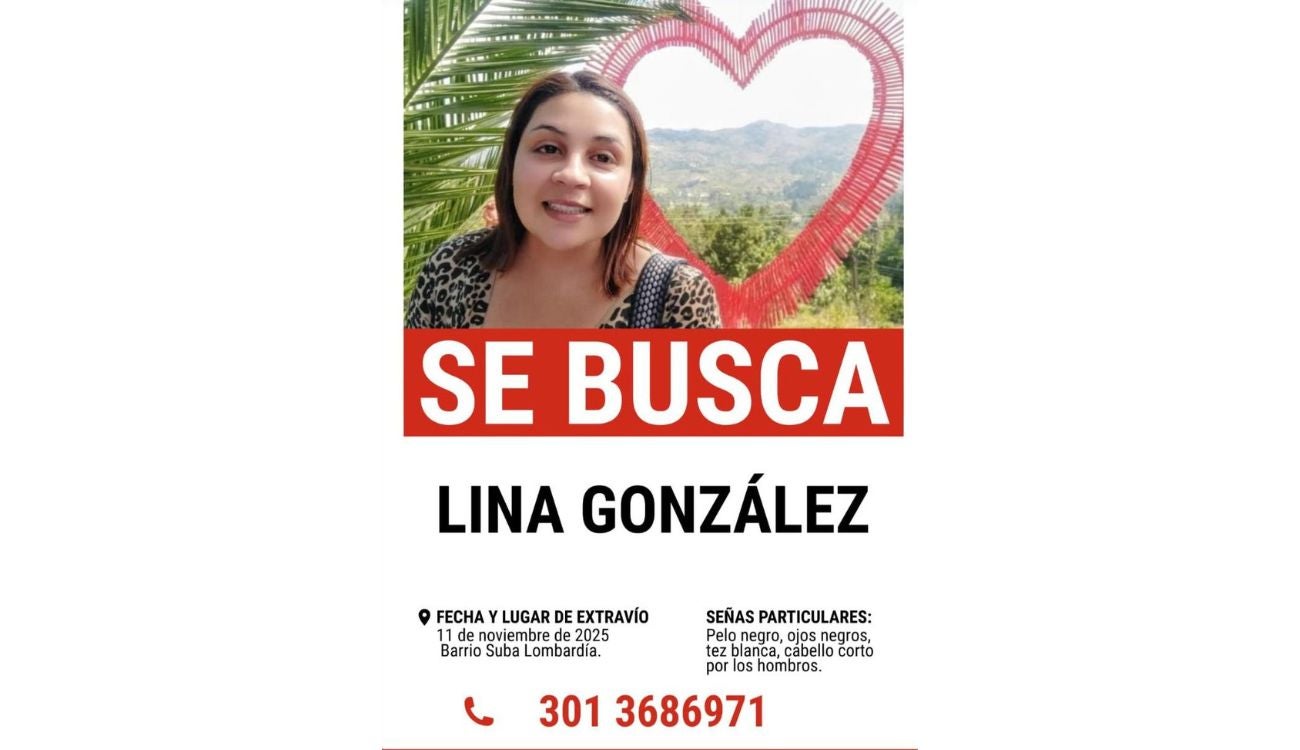 Buscan a Lina González, reportada como desaparecida en Suba
