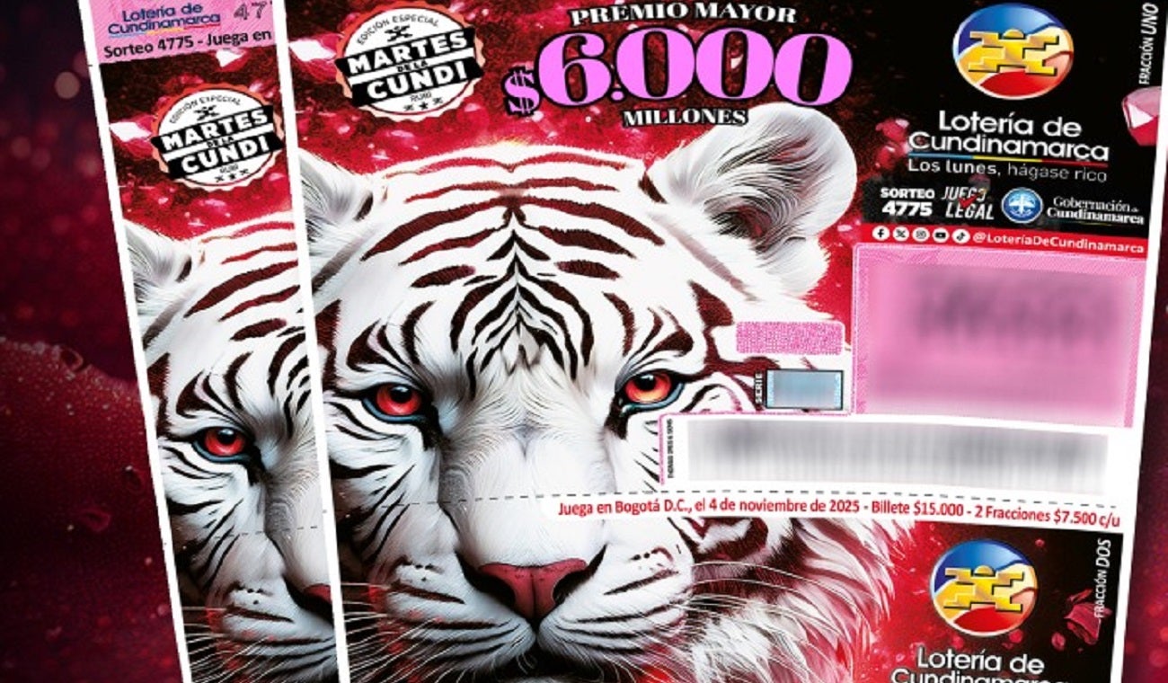 Lotería de Cundinamarca 4 de noviembre
