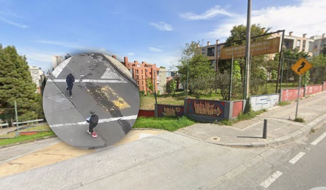 Manifestación en la Universidad Distrital sede Macarena