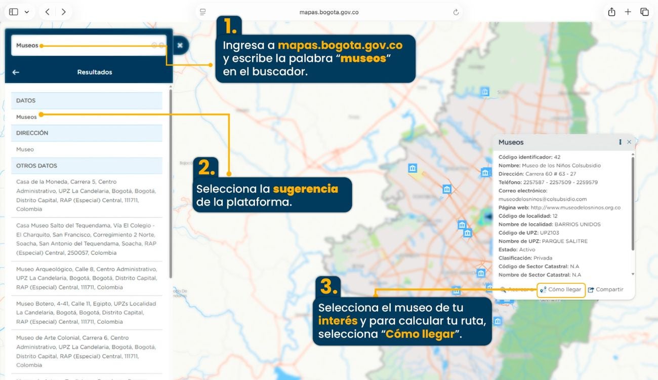 Bogotá tiene 72 museos para visitar: así puede ubicarlos fácilmente