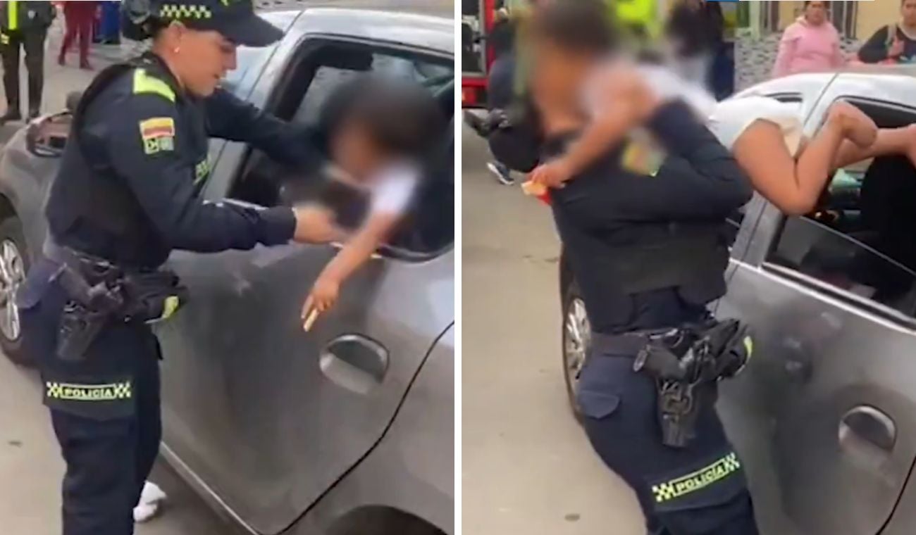 Menor rescatado de carro