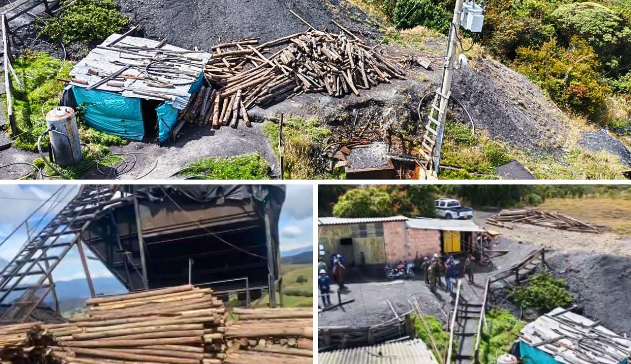 Tres capturados por minería ilegal en el páramo de Rabanal en Lenguazaque