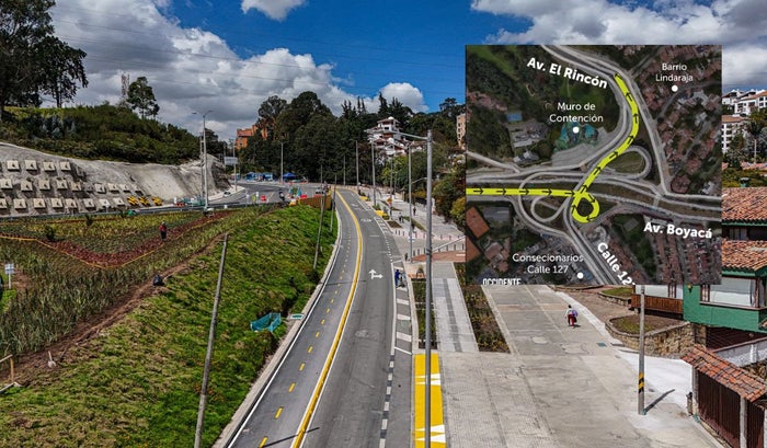 Nueva Av. El Rincón así pueden salir rápido del trancón en Suba