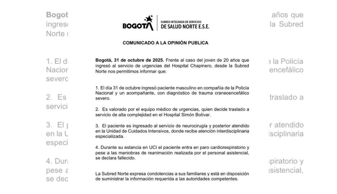 Revelan causa de fallecimiento del estudiante de Los Andes atacado en Halloween