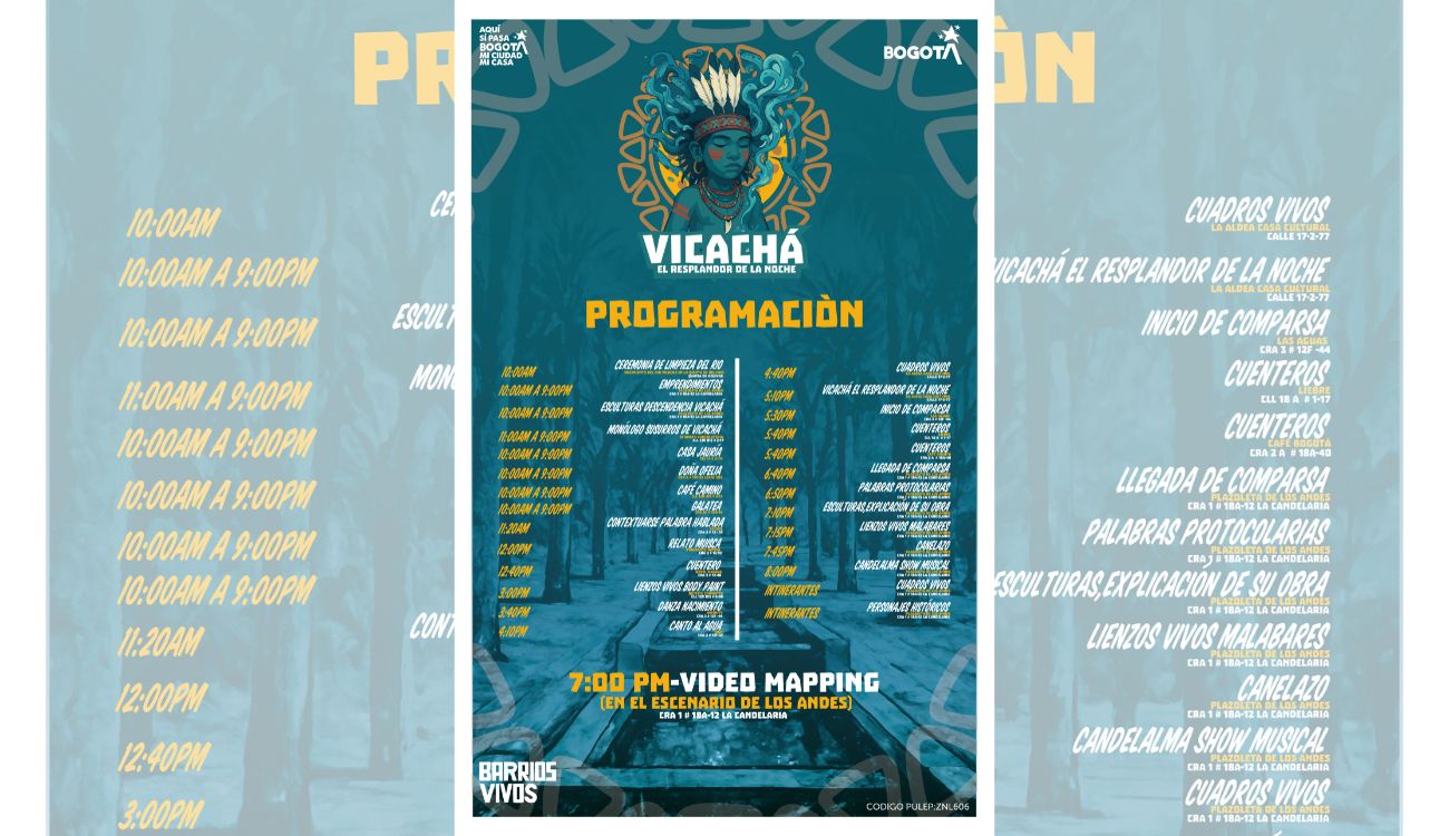 Agenda cultural de Barrios Vivos en Santa Fe y La Candelaria