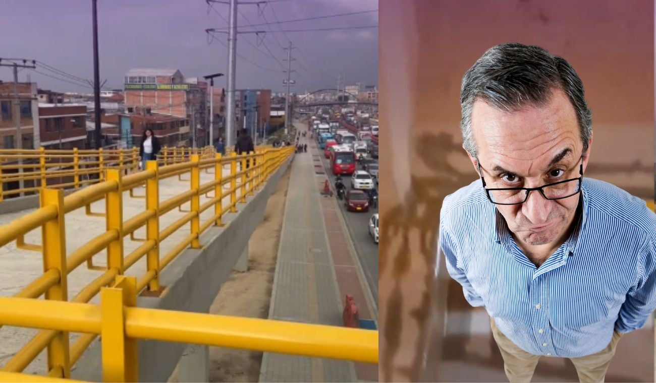Soacha estrena puente con fallas y rampa que parece pista atlética