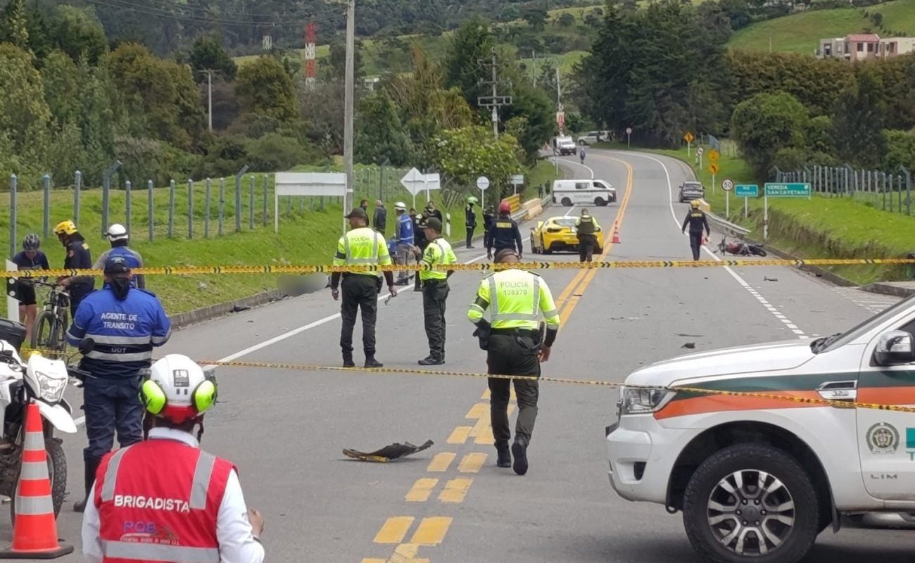 Accidente de Ferrari entre La Calera y Sopó