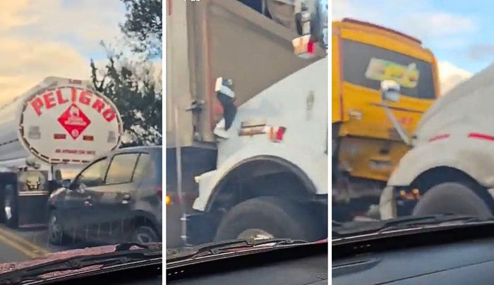 Caos vial en Sopó – Briceño por choque múltiple en plena salida de Año Nuevo