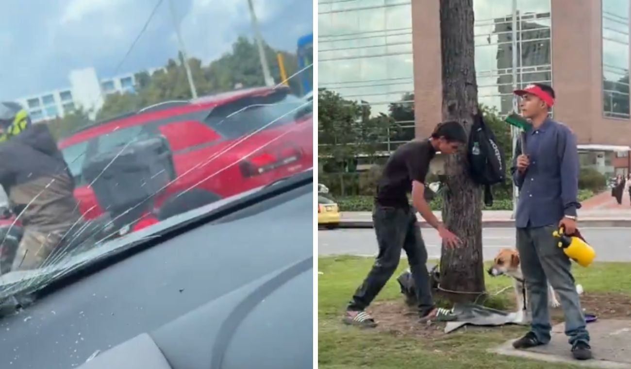 Agresión de limpiavidrios