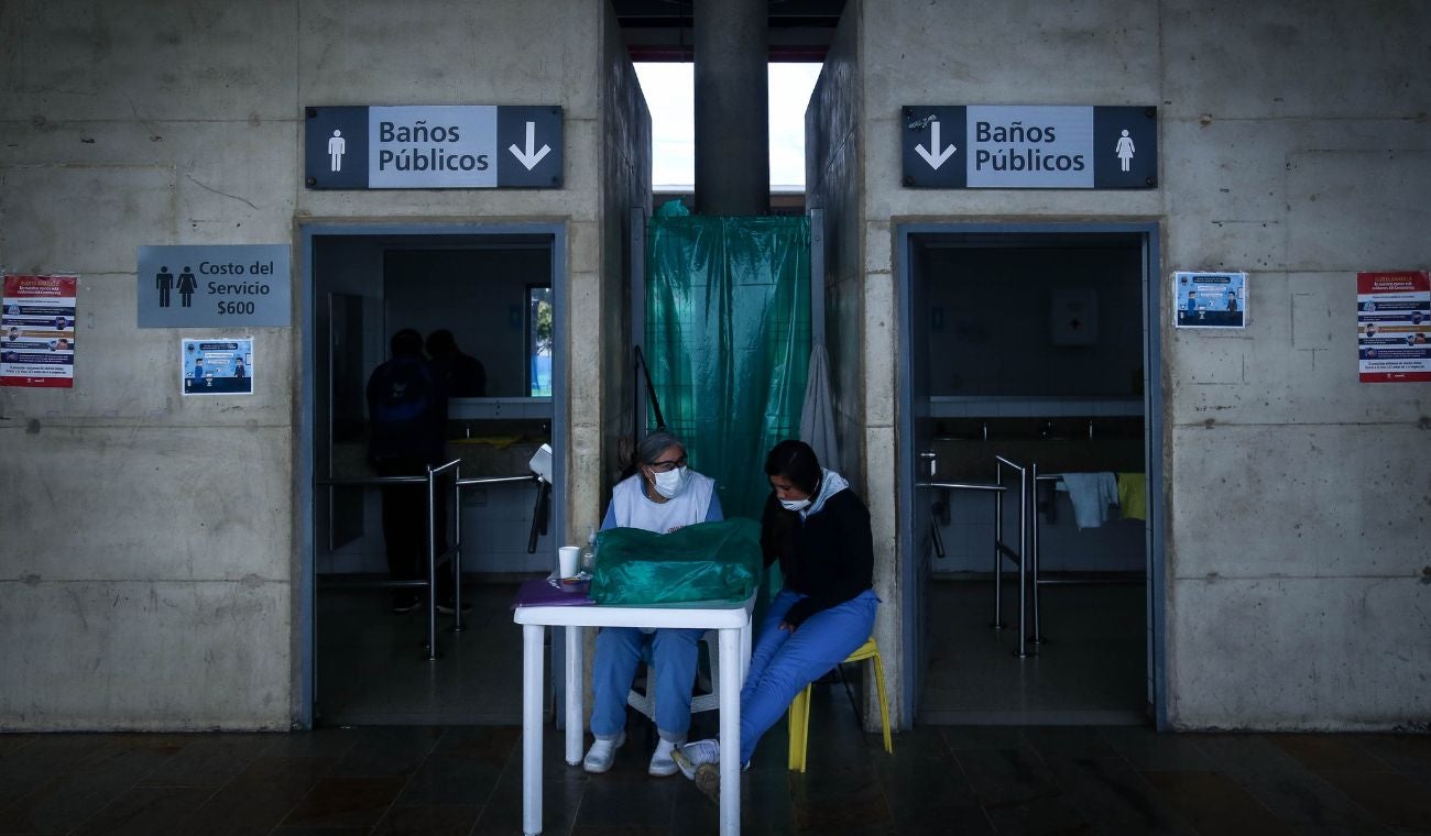 Baños públicos en Bogotá