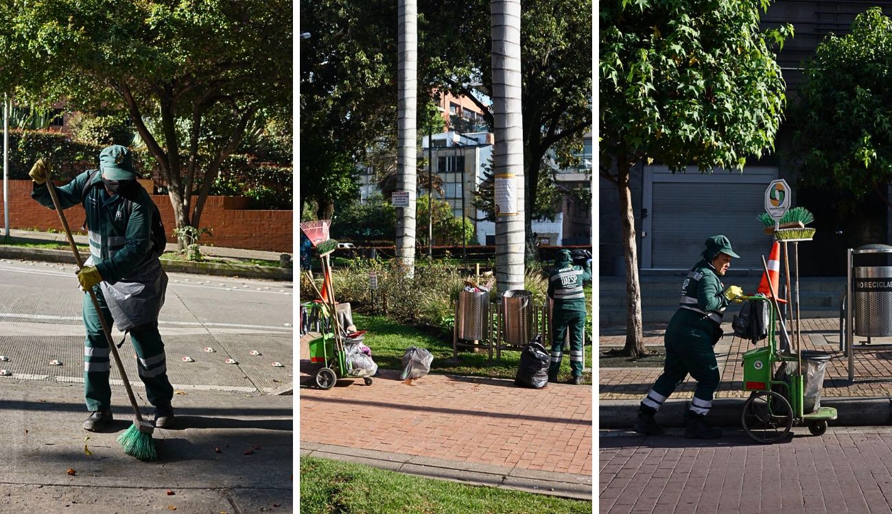 Caen montañas de basura en Bogotá: infractores terminaron barriendo