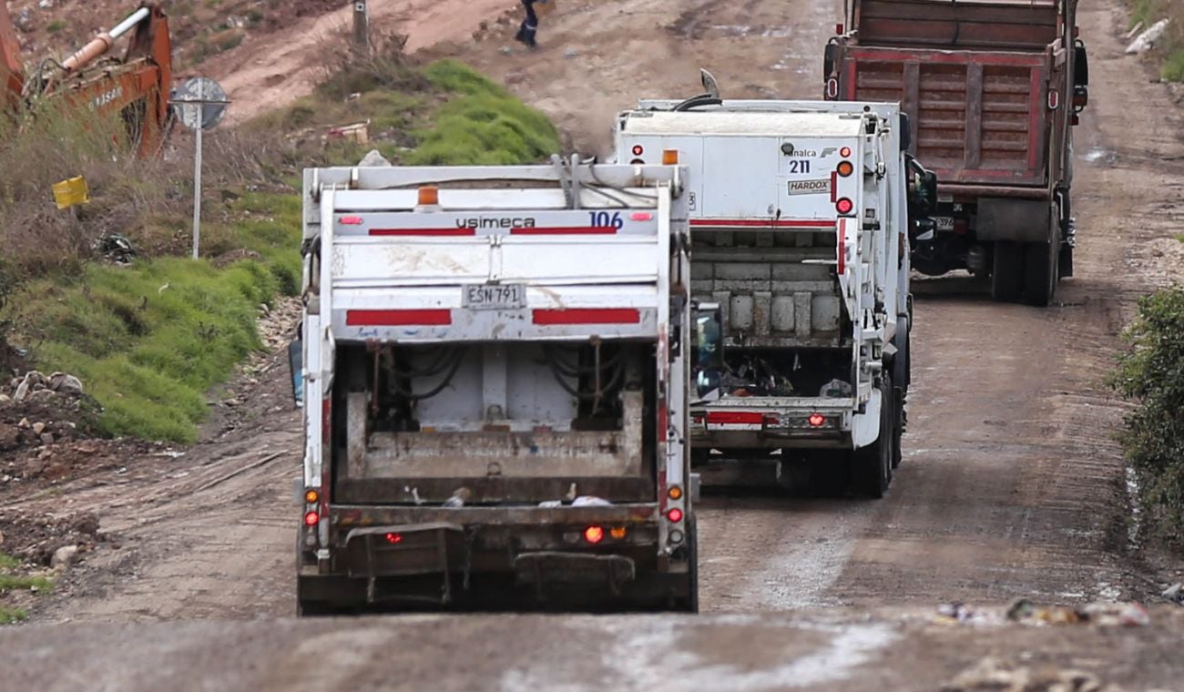 Camión de la basura en Funza