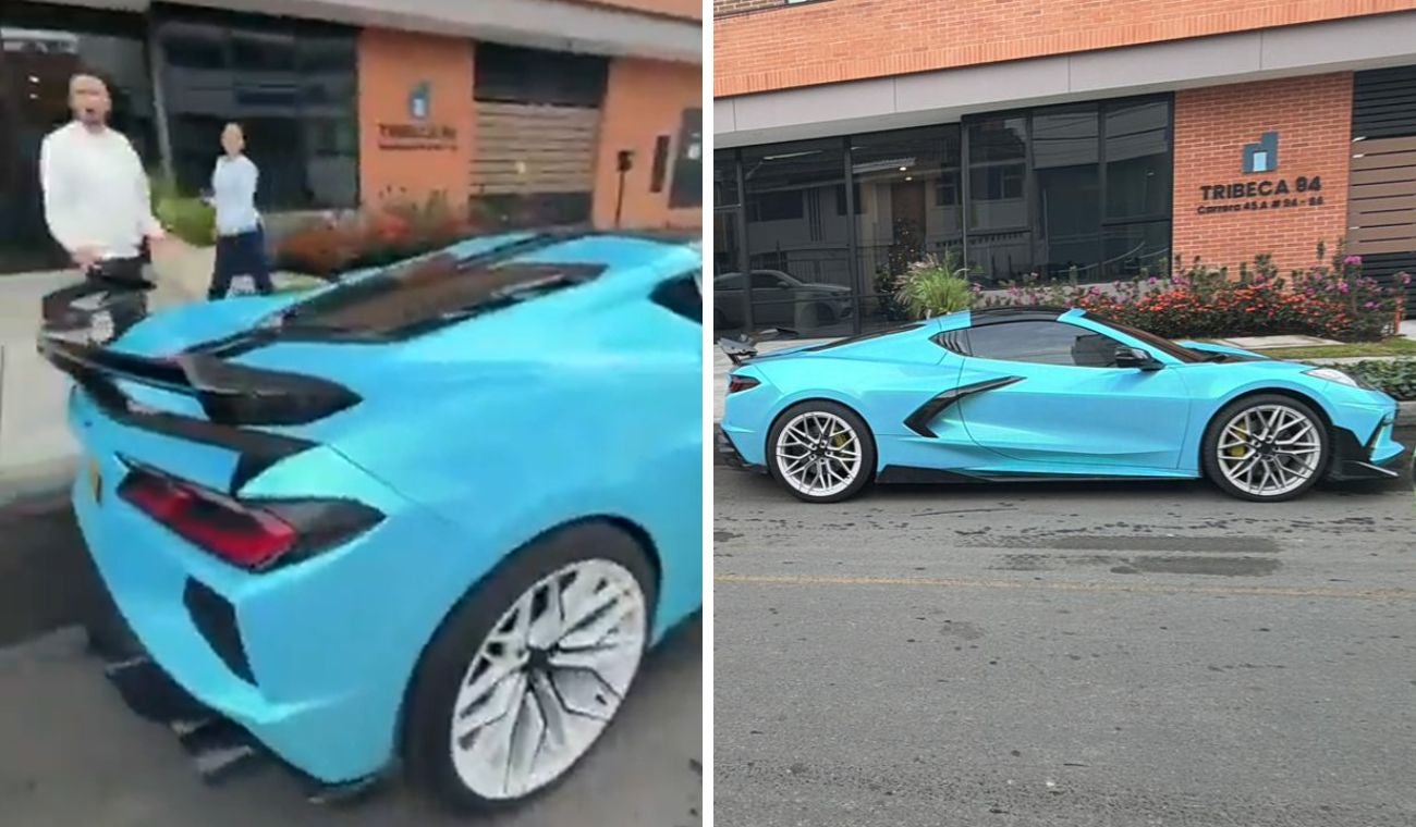 Carro lujoso inmovilizado