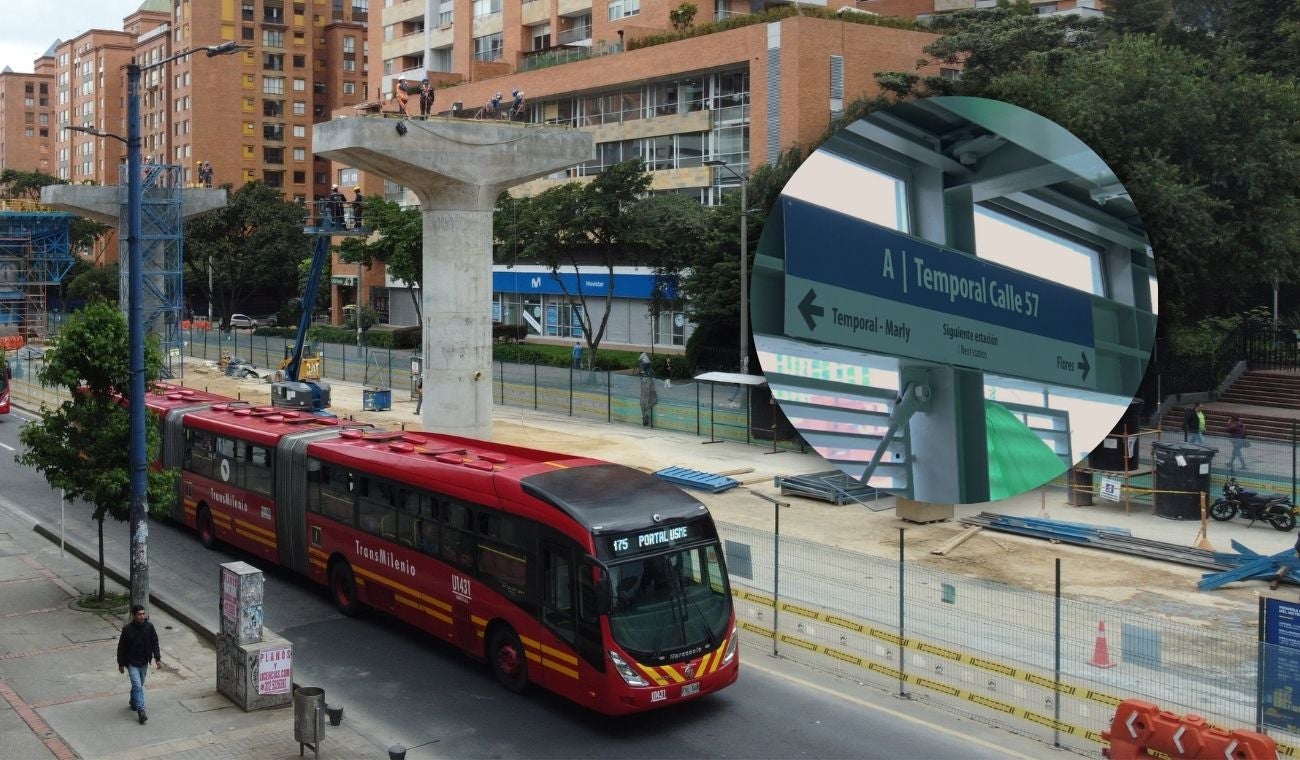 Cierre en la estación Temporal Calle 57