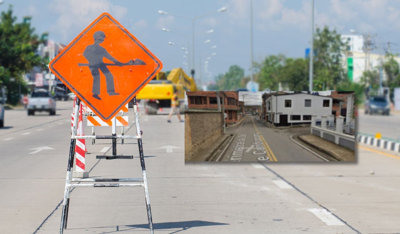 Cierre vial en Sesquilé