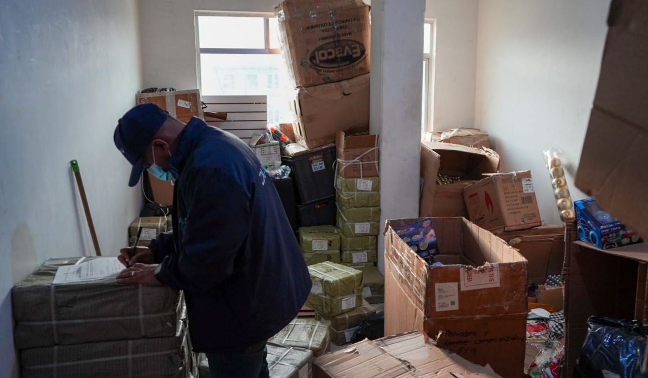 Operativo contra el contrabando, en Los Mártires