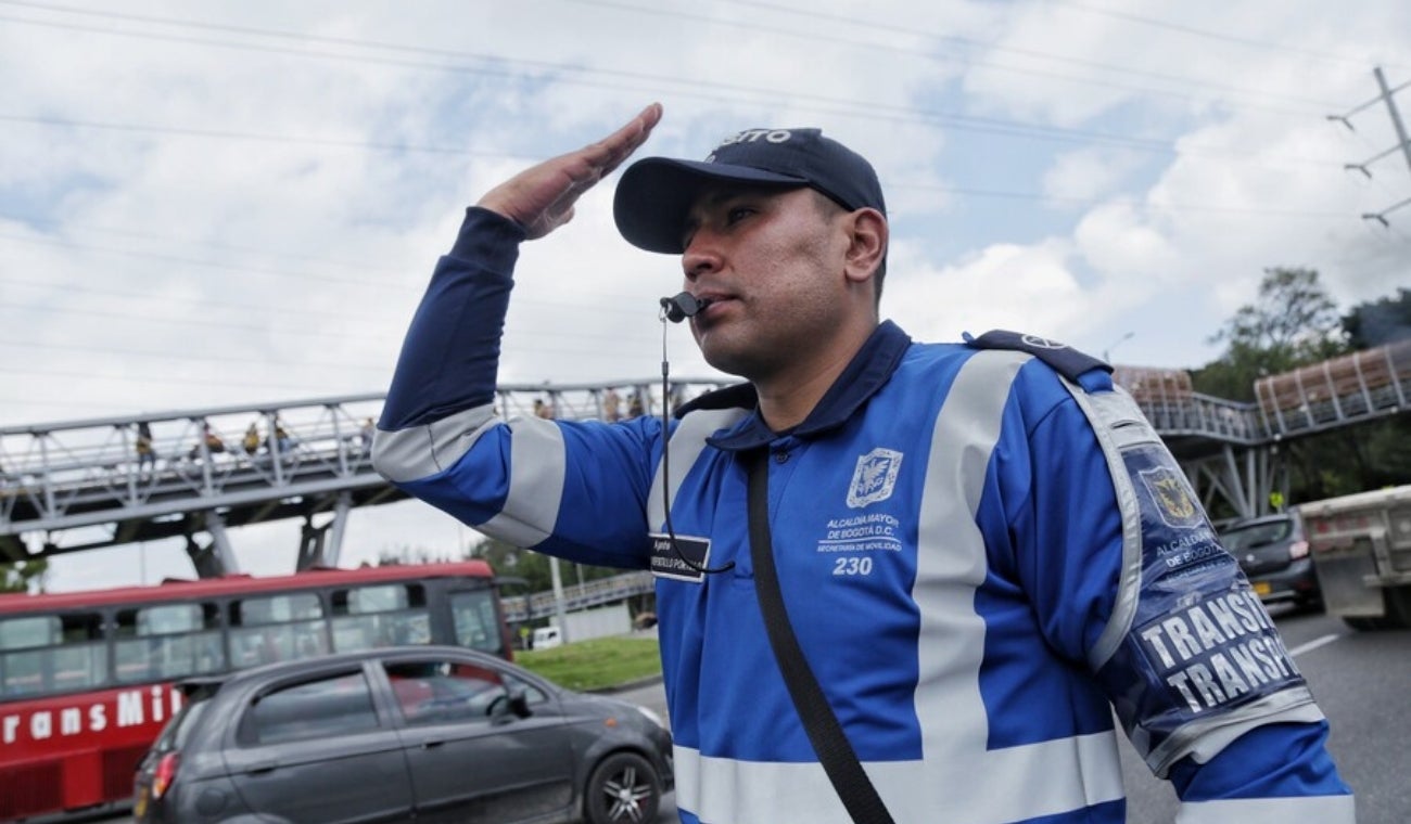 Controles viales en Bogotá