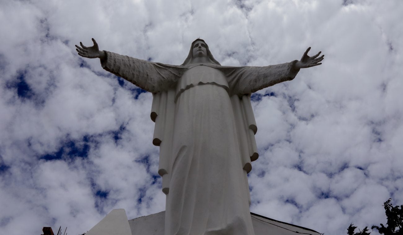 Estatua de la Virgen de la Inmaculada Concepción, una de las maravillas del cerro de Guadalupe