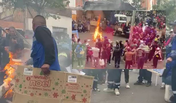 Fogata y protesta en Chapinero vecinos con el susto en la nuca