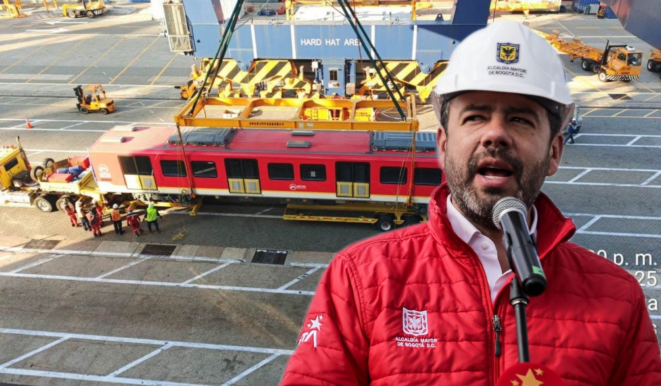 Galán confirma la llegada a Colombia del cuarto tren del metro de Bogotá