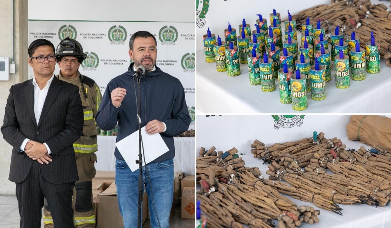 Incautaron 970 kilos de pólvora en Bogotá