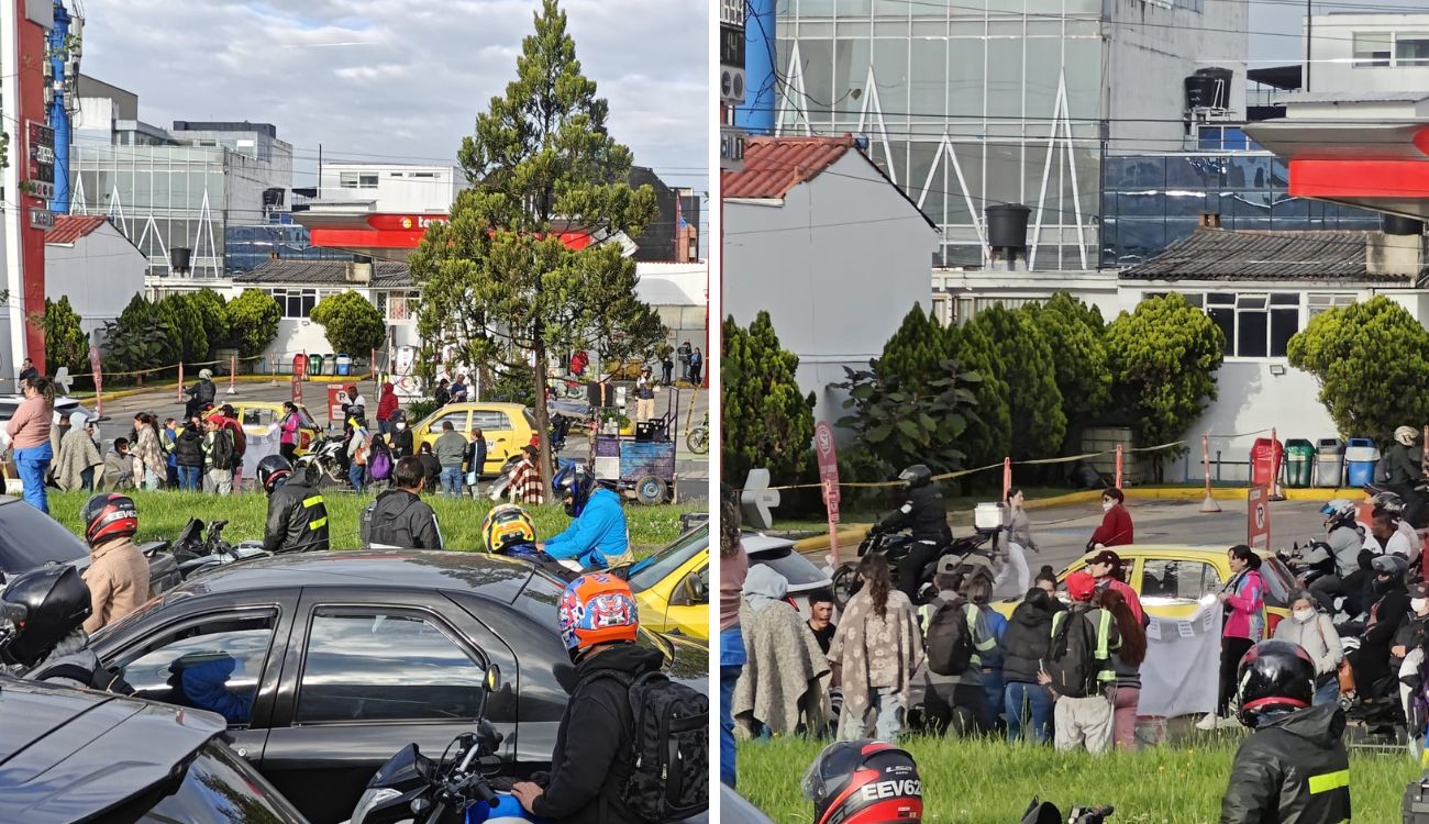 Caos en la autopista Norte con calle 100: protesta de recicladores paraliza el tráfico