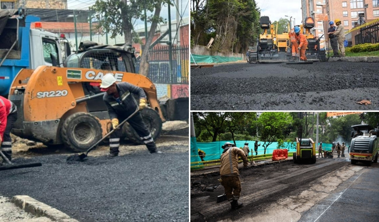 Mejoramiento de vías en Bogotá