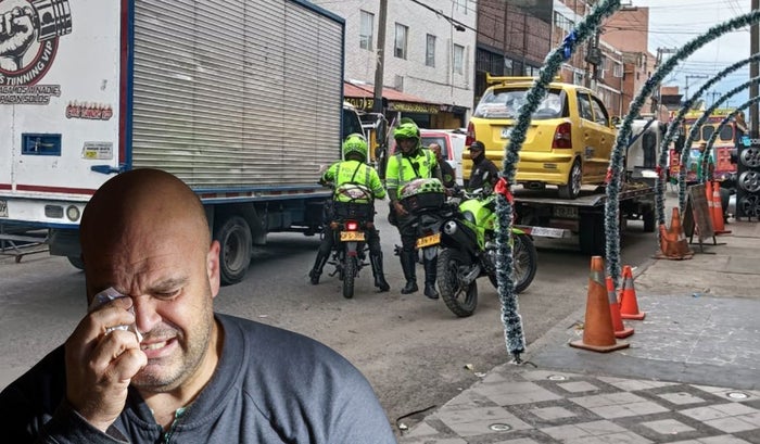 Movilidad barrio en San Andresito Conductores se les enredó la prima