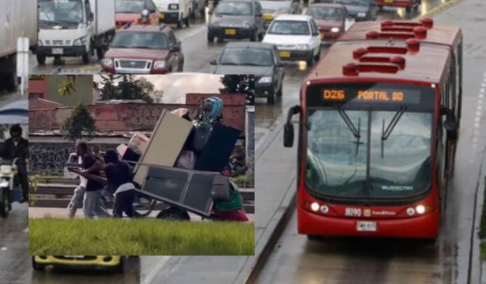NQS colapsó por un 'zorrai' TransMilenio a paso de tortuga