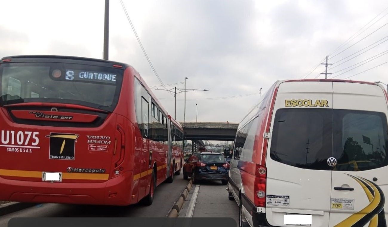 Siniestro en la autopista Norte
