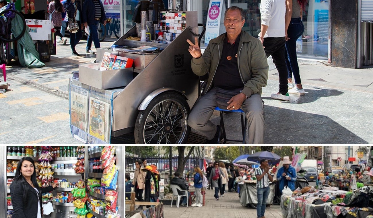 Vendedores ambulantes en Bogotá