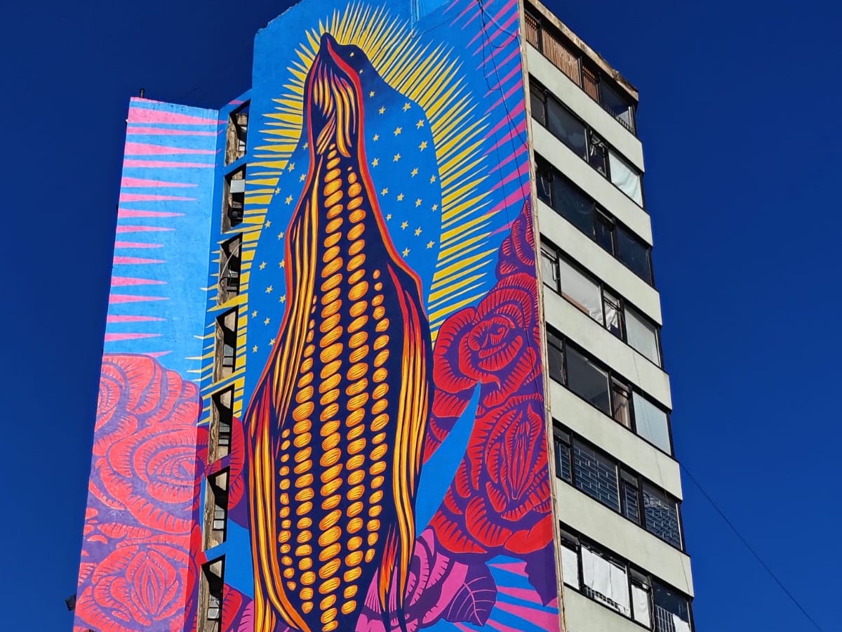 Murales en el centro de Bogotá.