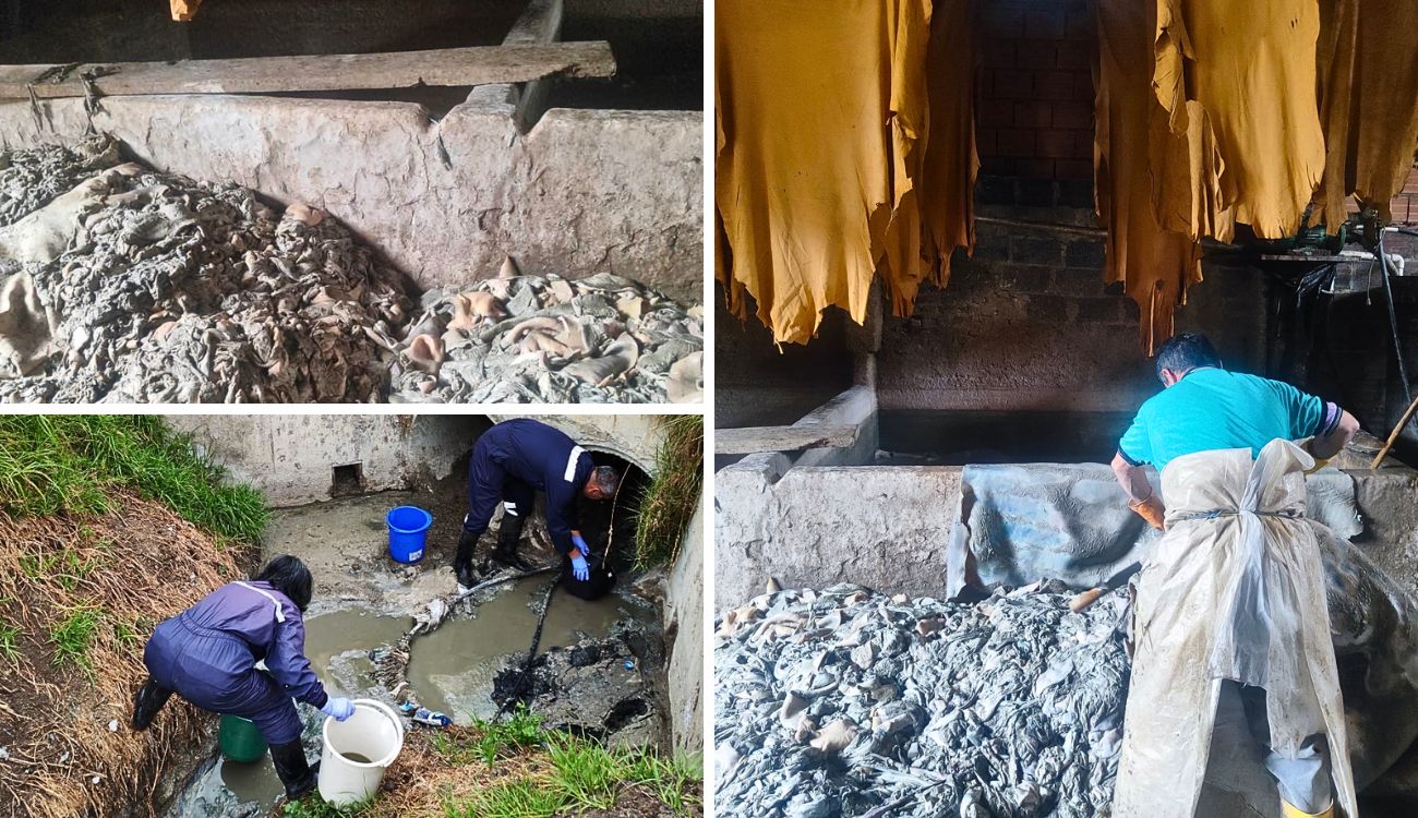 Frenan descargas contaminantes de curtiembre en Chocontá