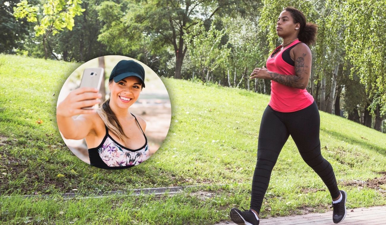 Fotos en rutina de ejercicio