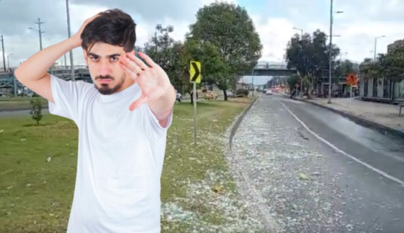 Caída de vidrios complica el tránsito en Kennedy