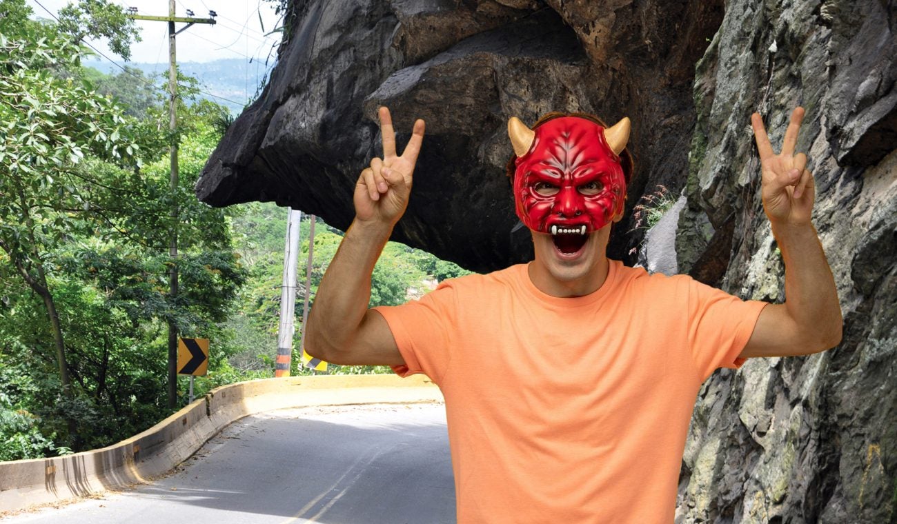 Sector de la Nariz del Diablo, en contraflujo para facilitar la entrada a Bogotá