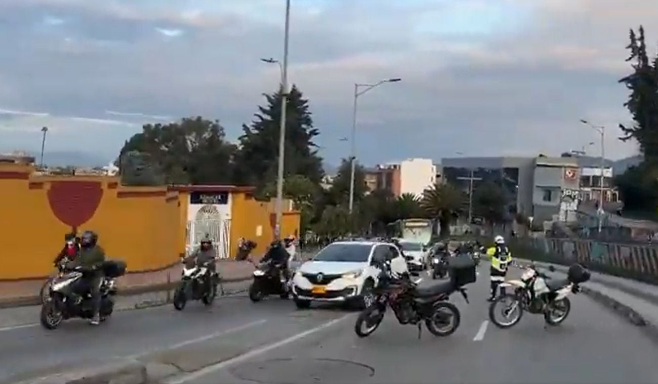 Trancón en la Avenida Suba por accidente de tránsito