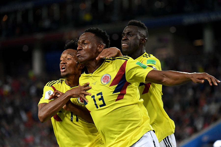 Yerry Mina, goleador de la Selección Colombia en el Mundial de Rusia 2018