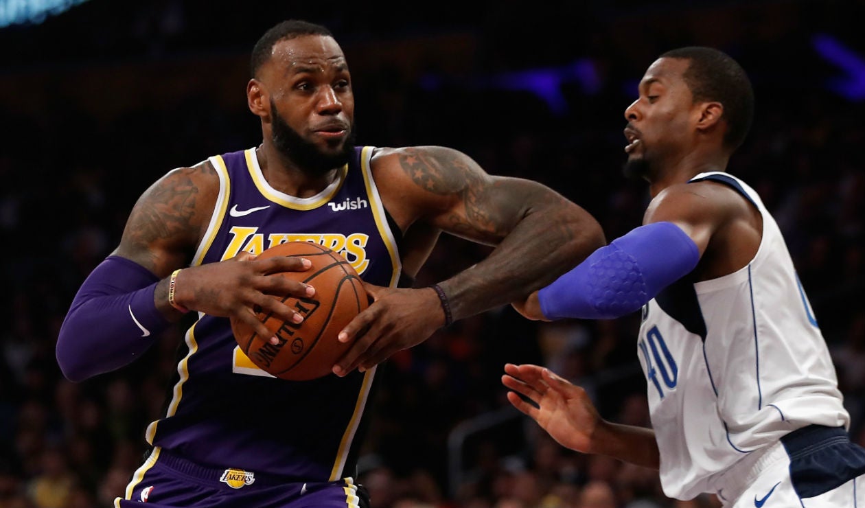 LeBron James, jugador de L.A. Lakers