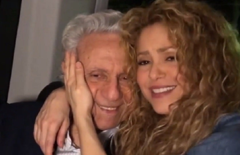 Shakira y su papá