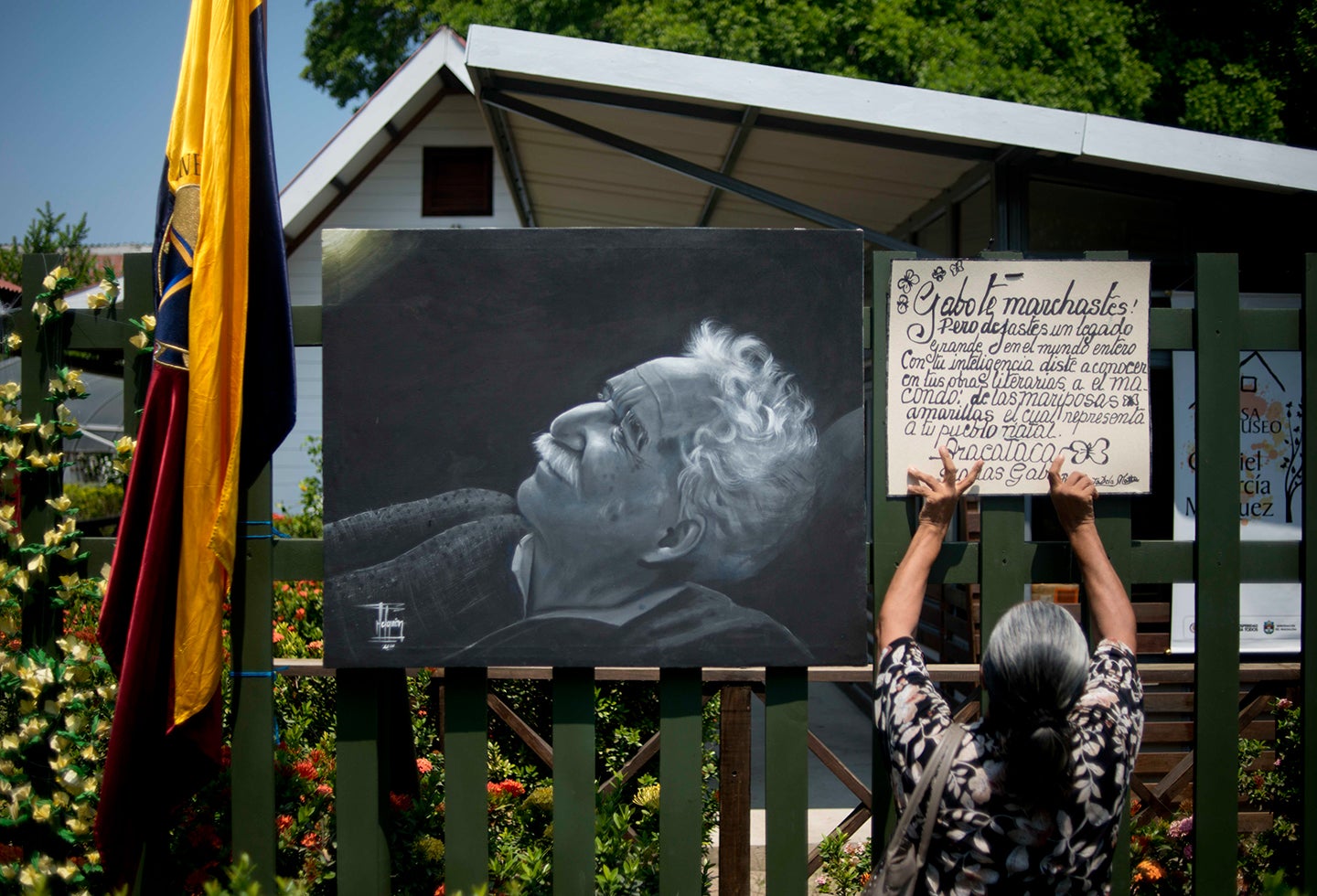 La fachada de la casa de Gabriel García Márquez en Aracataca (Magdalena)