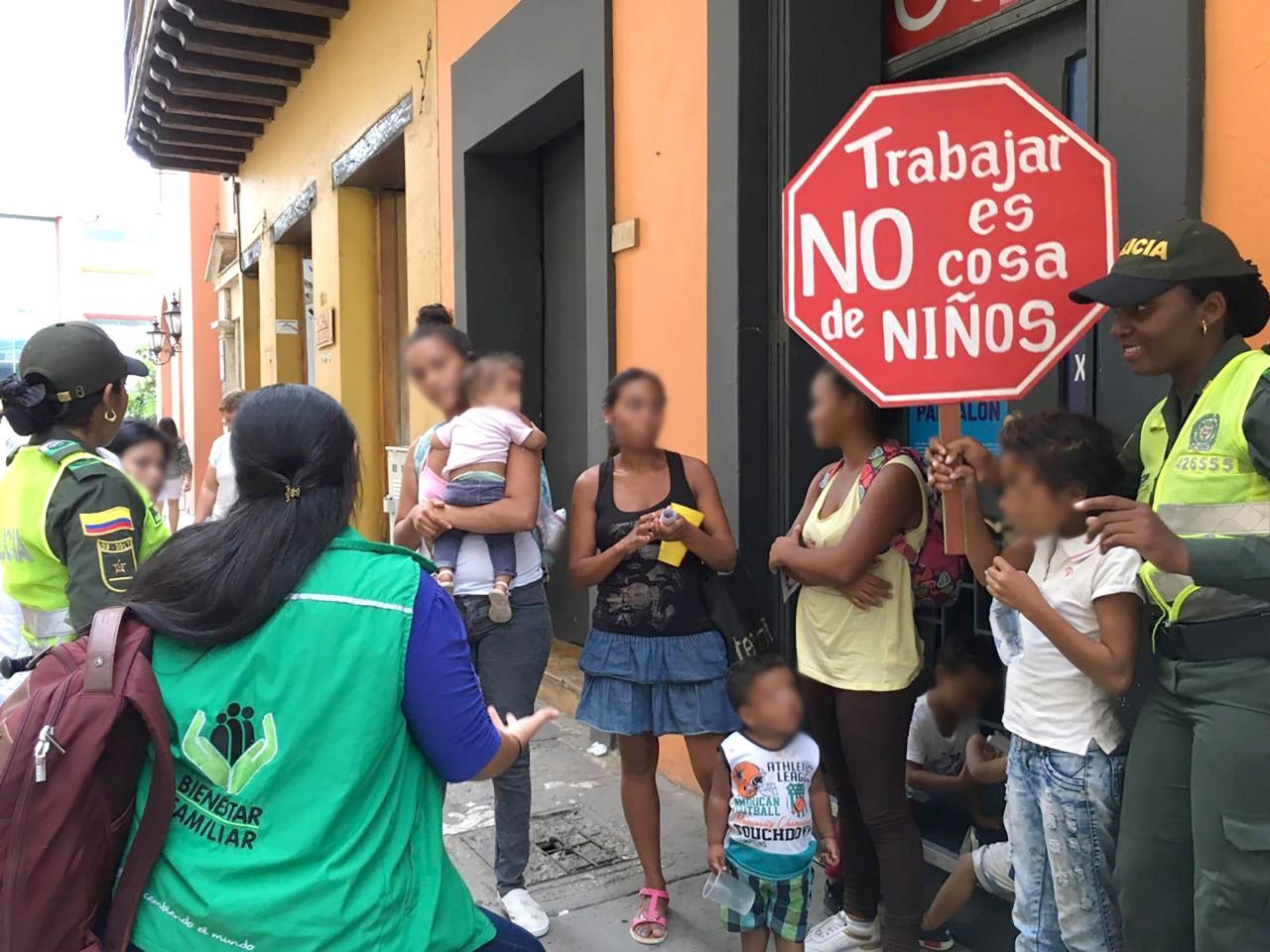 Bebé utilizada para mendicidad en Cartagena