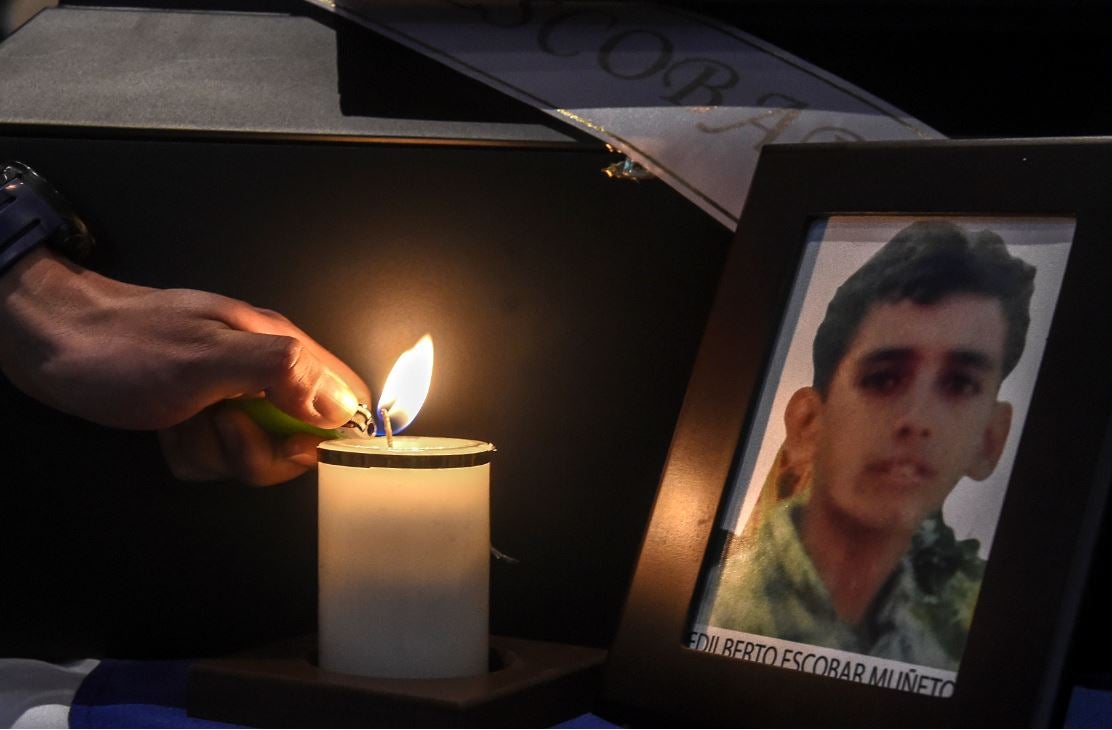 Víctimas del conflicto armado en Colombia.