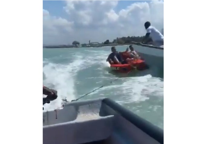 Un choque de embarcación en Cartagena